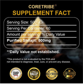 Coretribe Shilajit Resin 30g scooper included