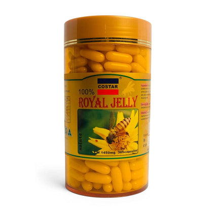 Costar Royal Jelly Supplement 1450mg 365 Capsules front view