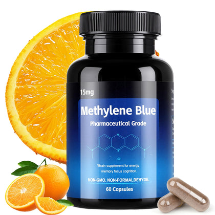 Crobirware Methylene Blue Capsules 60 count front view