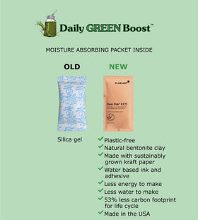 Daily Green support 8oz nutritional information chart