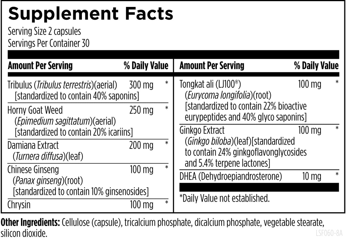 Designs for Health LibidoStim-F 60 Capsules bottle with label