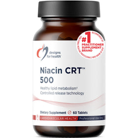 Designs for Health Niacin 500mg Controlled Release Tablets front view