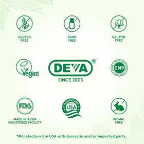 DEVA Vegan Multivitamin & Mineral Supplement side view