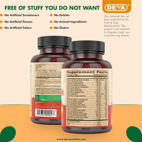 DEVA Vegan Multivitamin & Mineral Supplement tablet close-up