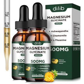 dilib Magnesium Glycinate Liquid Drops 500mg front view