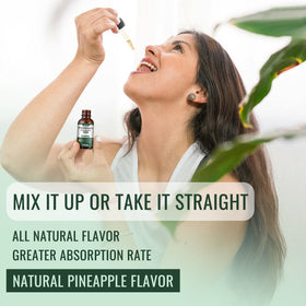 dilib Magnesium Glycinate Liquid Drops 500mg with fresh pineapple