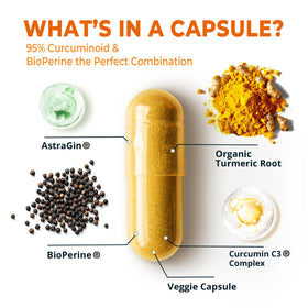 Divinity Nutra Turmeric Curcumin 1400mg capsules close-up