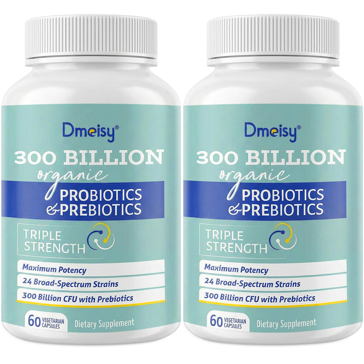 Dmeisy Probiotics 300 Billion CFU front view of the bottle