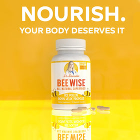 Doctor Danielle Bee Wise Bee Pollen Supplement side view