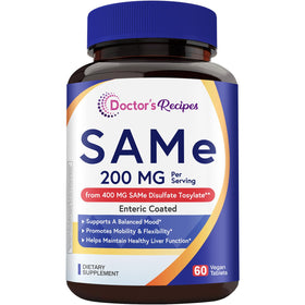Doctor's Recipes SAM-e 200 mg vegan tablets front view