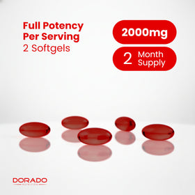 DORADO NUTRITION Antarctic Krill Oil Supplement back view