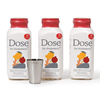 DOSE Cholesterol Supplements 16oz bottle front view