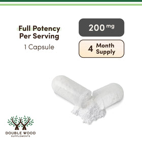 Double Wood L-Theanine 120 capsules side view