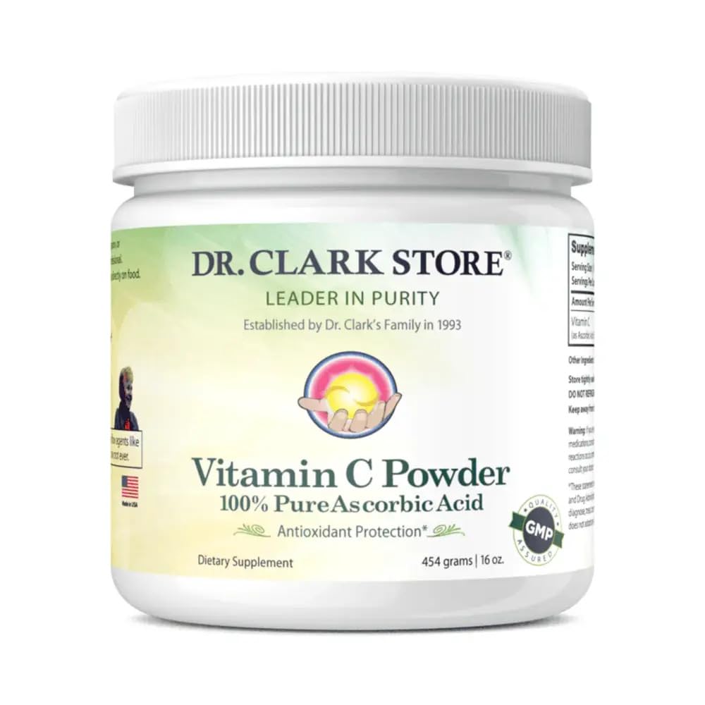 Dr Clark Vitamin C Powder 454g front view
