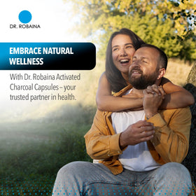 Dr. Robaina Activated Charcoal Capsules 1200 mg back view