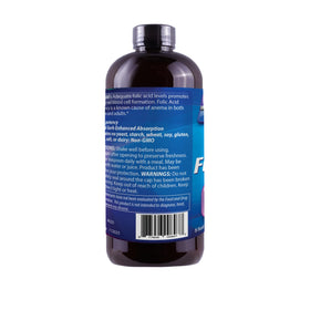 Dr's Advantage Liquid Folic Acid 800 MCG 8 oz. back view showing ingredients