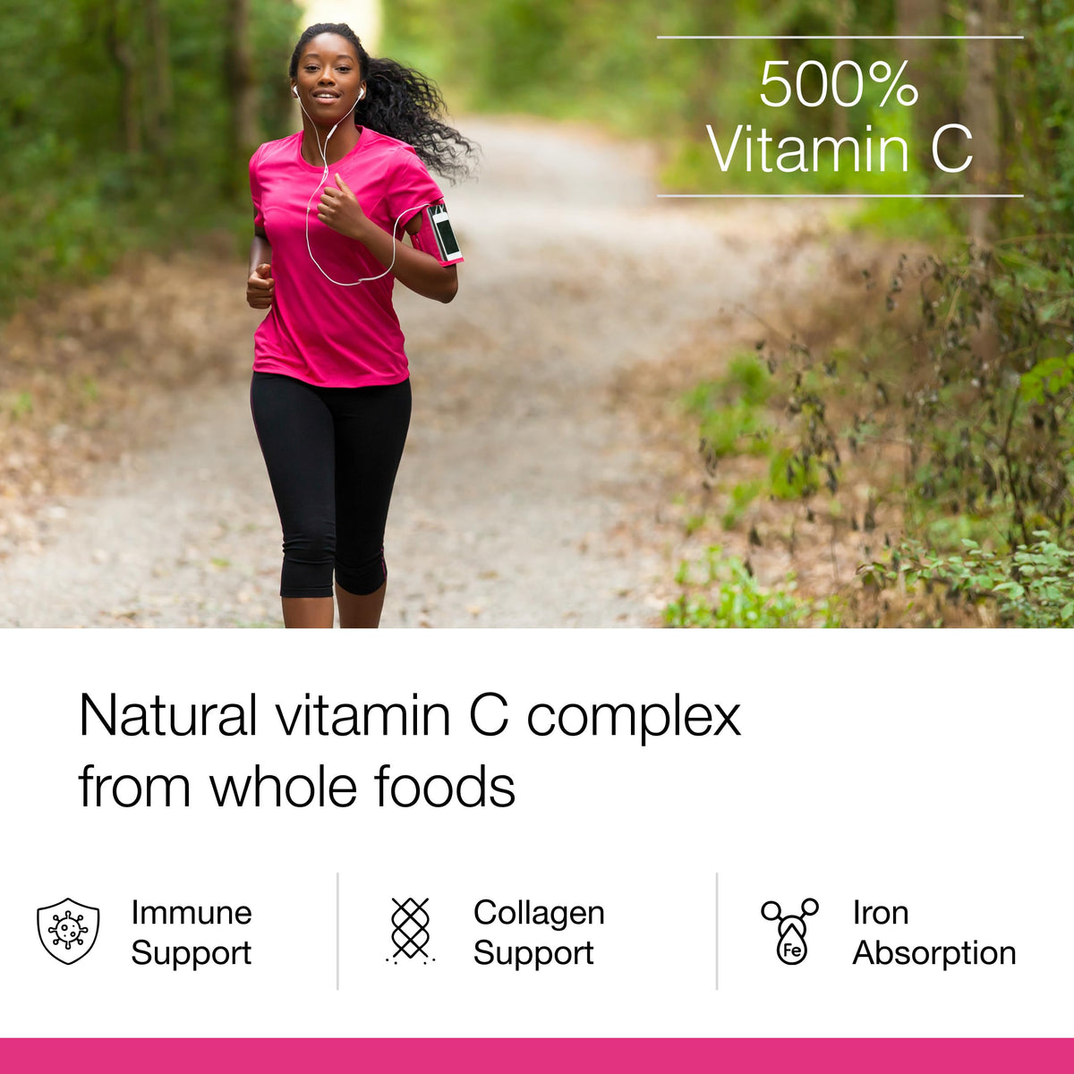 Dr. Schulze's Super-C Plus Vitamin C Supplement 2 oz side view