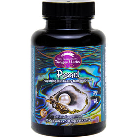 Dragon Herbs Pearl Powder Capsules front view with packaging