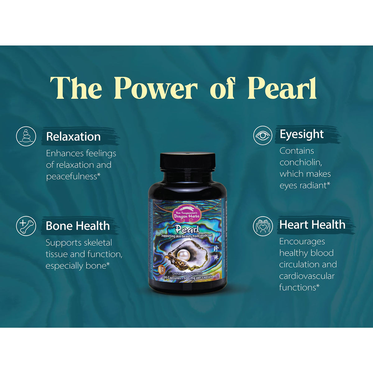 Dragon Herbs Pearl Powder Capsules opened showing the powder inside