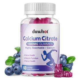 duwhot Calcium Citrate Gummies front view with packaging