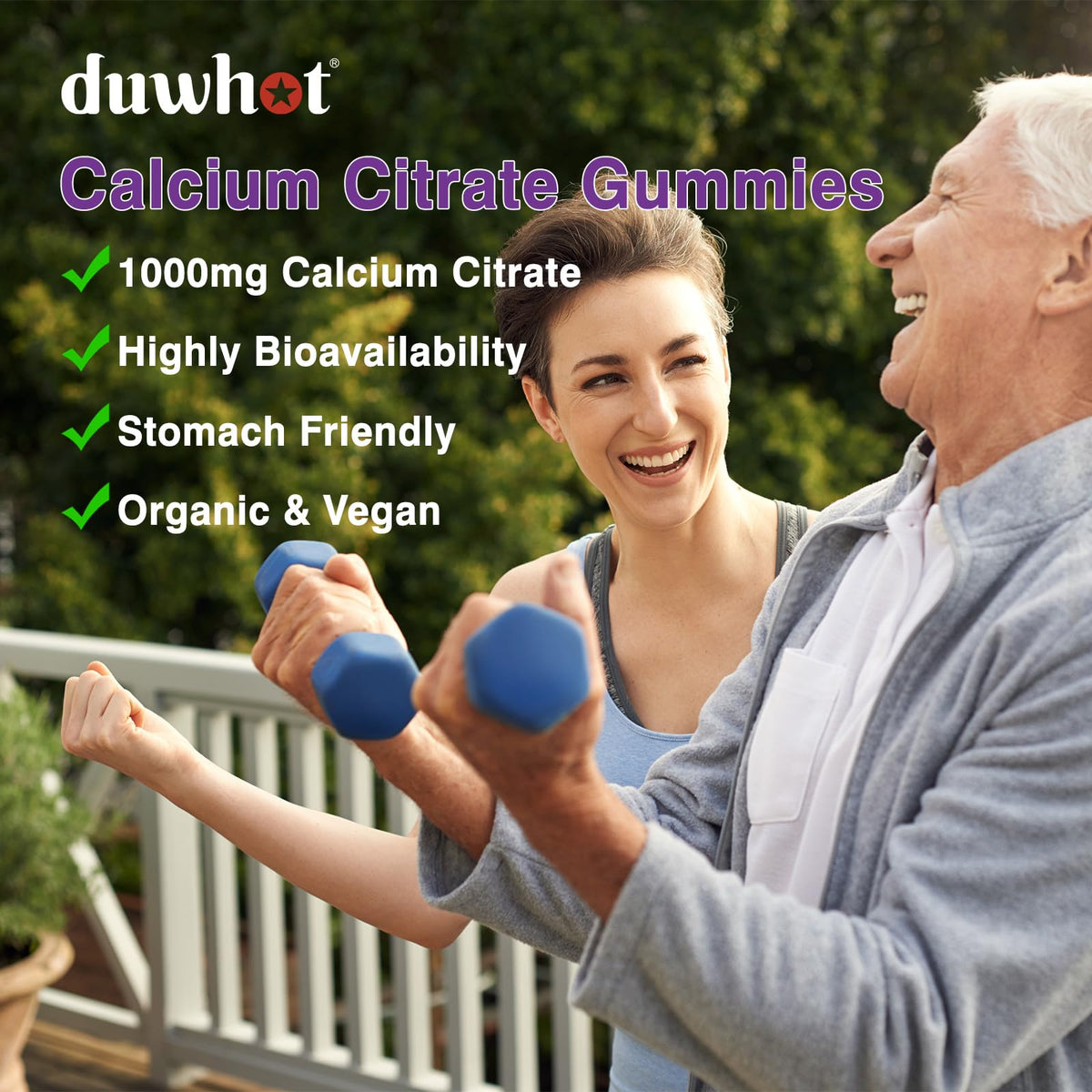 duwhot Calcium Citrate Gummies on a kitchen counter