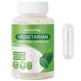 EaccoViigr Size 0 Empty Capsules 1000 Count front view