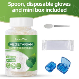 EaccoViigr Size 0 Empty Capsules with filling kit and accessories