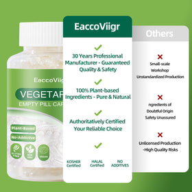 EaccoViigr Size 0 Empty Capsules with storage container