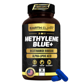Earth Elixir 3-in-1 Methylene Blue Capsules front view