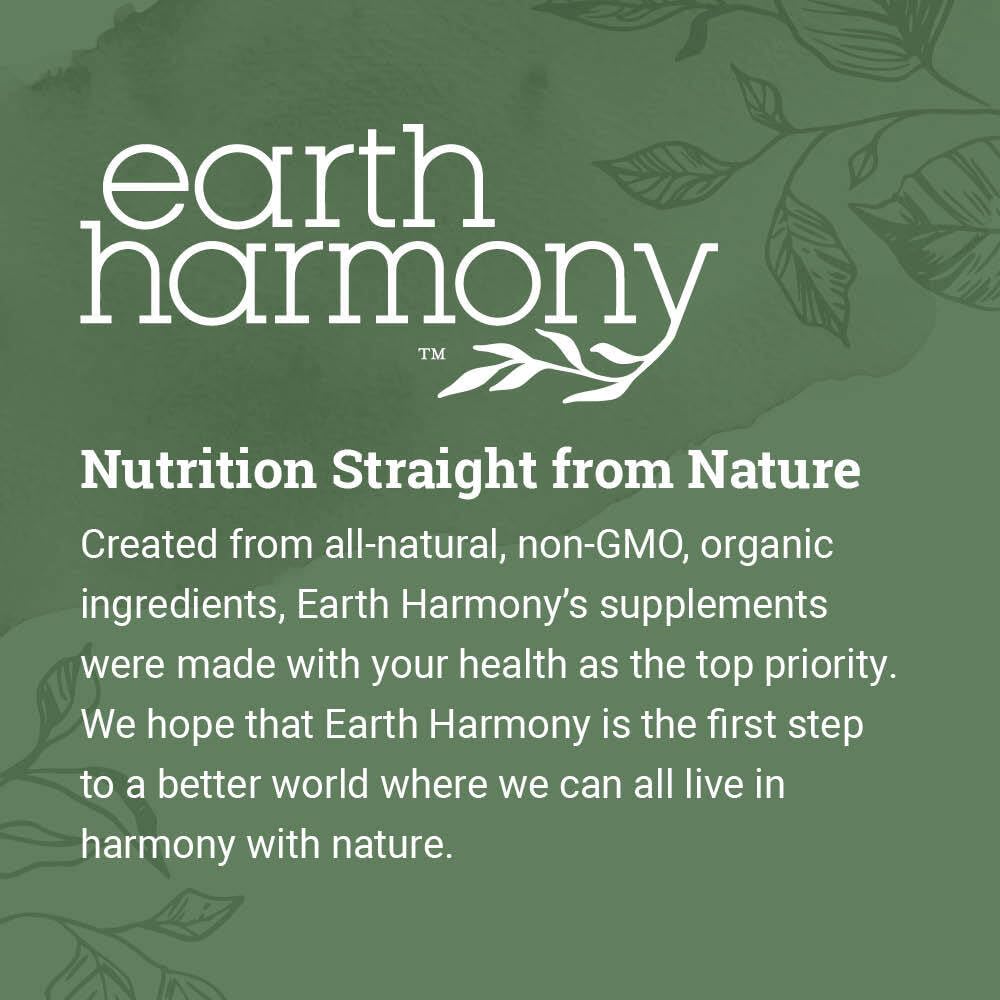 Earth Harmony Naturals Organic Beet Root Capsules 1200 mg with measuring spoon
