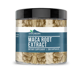 Earthborn Elements Maca Root Extract 200 Capsules front view