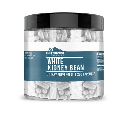 Earthborn Elements White Kidney Bean Extract 200 Capsules front view