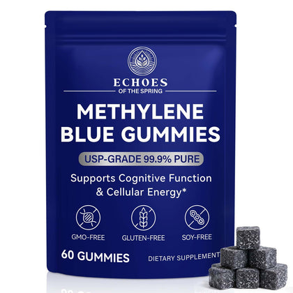 Echoes of the Spring Methylene Blue Gummies 60 Count front view