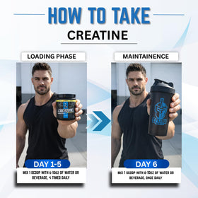 eFlow Nutrition Micronized Creatine Monohydrate Powder with fitness accessories
