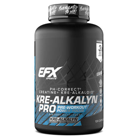 EFX Sports Kre-Alkalyn Pro 120 Capsules front view