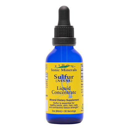 Eidon Ionic Minerals Liquid Sulfur Concentrate Drops 2 oz front view