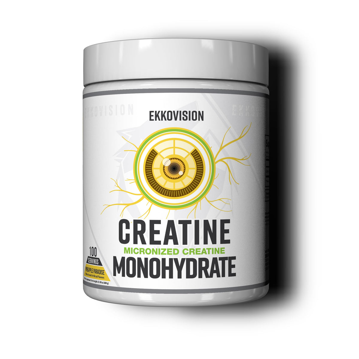 Ekkovision Creatine Monohydrate Powder Pineapple Paradise front view