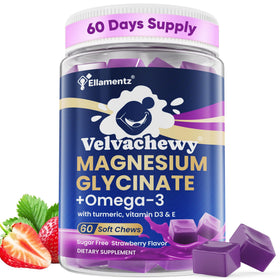 ELLAMENTZ Magnesium Glycinate Gummies 500mg front view