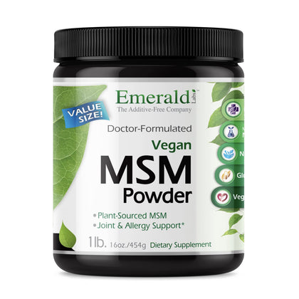 EMERALD LABS MSM Powder 16 oz front view