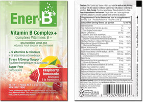 Ener-C Sugar Free Multivitamin Drink Mix Raspberry Lemonade ingredients list