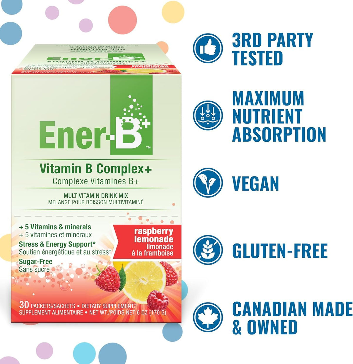 Ener-C Sugar Free Multivitamin Drink Mix Raspberry Lemonade lifestyle shot
