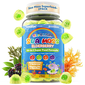 EnvyCure Sea Moss Gummies 2-pack front view with packaging