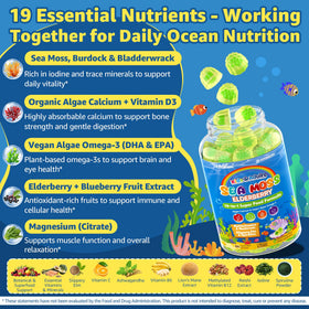 EnvyCure Sea Moss Gummies with a glass of water