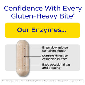 Enzymedica GlutenEase 120 Capsules side view