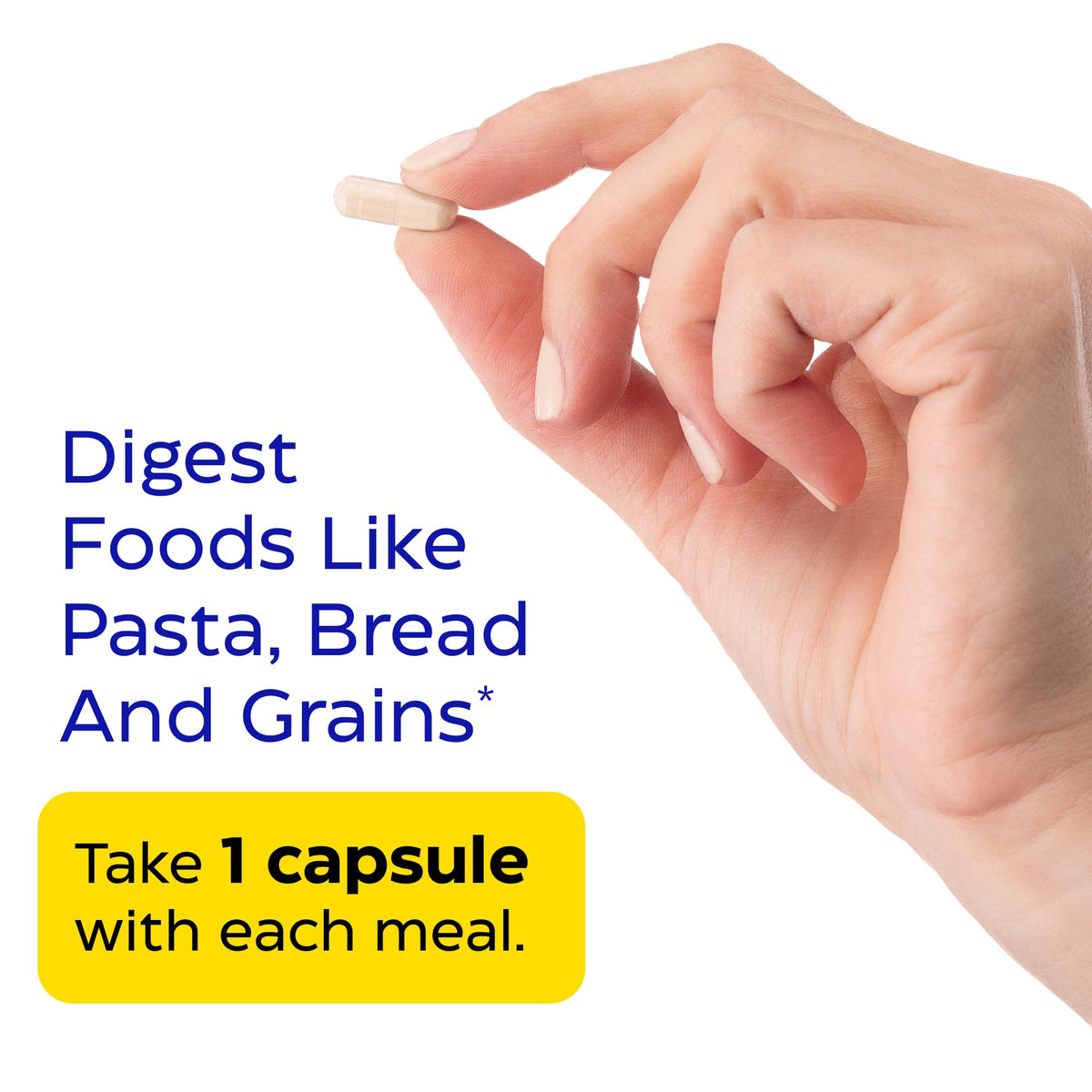Enzymedica GlutenEase capsules on a wooden table