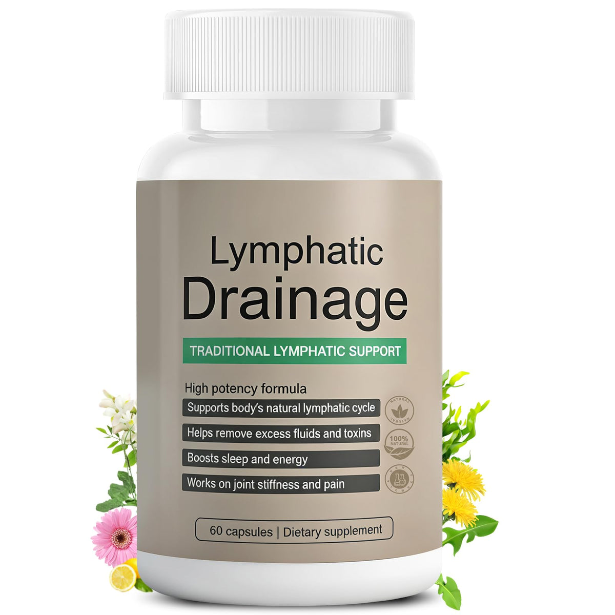 EOQIFJM Lymphatic Drainage Capsules front view