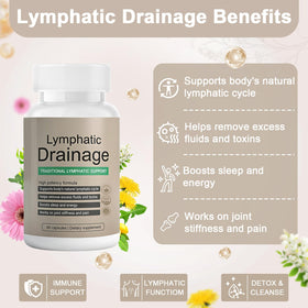 EOQIFJM Lymphatic Drainage Capsules with bottle cap