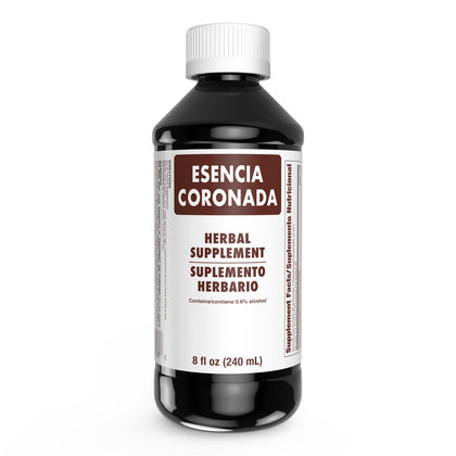 ESENCIA CORONADA Herbal daily wellness Supplement 8 fl oz front view