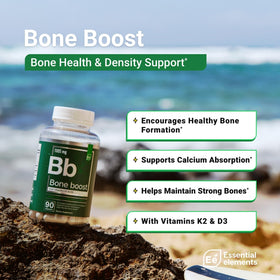 Essential Elements Bone support supplement bottle side view