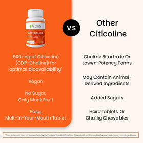 EZ Melts Citicoline bottle side view